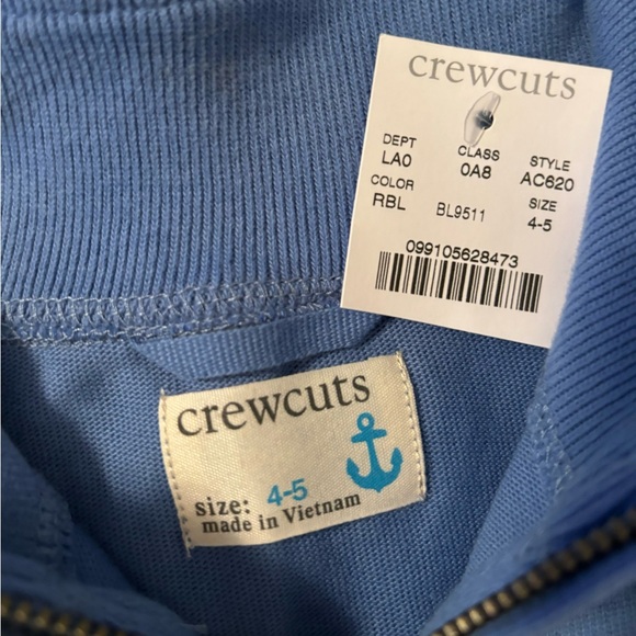 🧵NWT Crewcuts 3/4 Zip Top🧵 - Picture 2 of 2